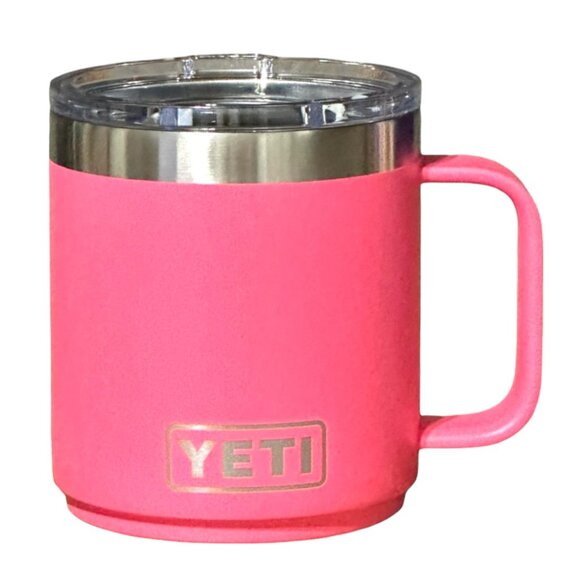 LASER ENGRAVED PERSONALIZATION YETI 10oz. MUG - TROPICAL PINK - Picture 1 of 2